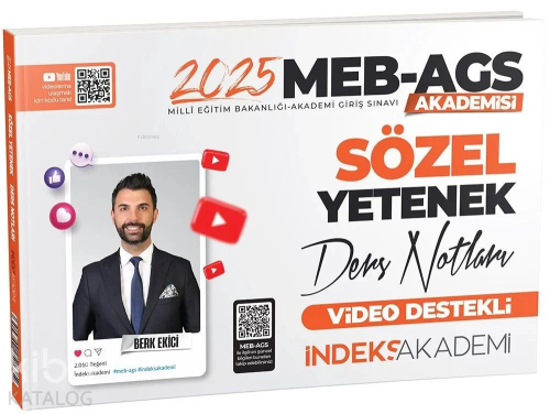 İndeks Akademi 2025 MEB-AGS Akademisi Sözel Yetenek Video Ders Notları