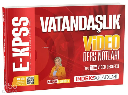 İndeks Akademi 2026 EKPSS Vatandaşlık Video Ders Notları | benlikitap.