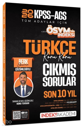 İndeks Akademi 2026 KPSS MEB-AGS Türkçe ÖSYM'nin İndeksi Çıkmış Sorula