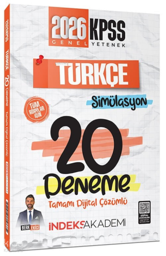 İndeks Akademi 2026 KPSS Türkçe Simülasyon 20 Deneme Çözümlü | benliki