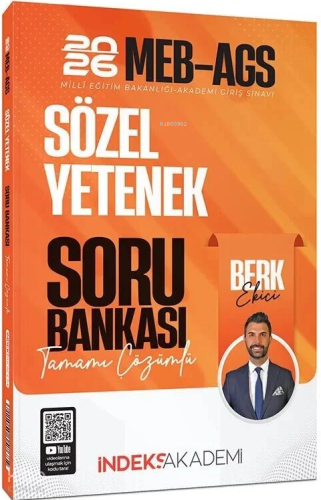 İndeks Akademi 2026 MEB-AGS Sözel Yetenek Soru Bankası Çözümlü | benli