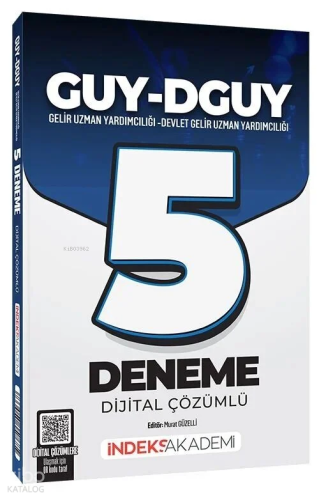 İndeks Akademi GUY-DGUY Gelir Uzman Yardımcılığı 5 Deneme Çözümlü