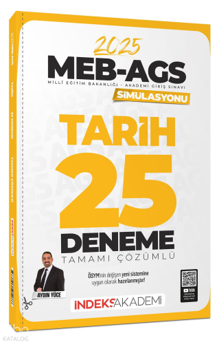 İndeks Akademi Yayıncılık 2025 MEB-AGS Simülasyonu Tarih 25 Deneme Çöz