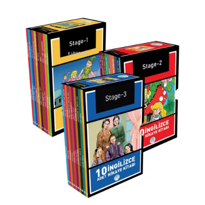 İngilizce Hikaye Seti 30 Kitap (Stage 1-2-3) Maviç...
