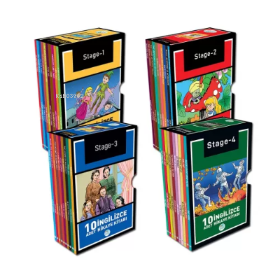 İngilizce Hikaye Seti 40 Kitap (Stage 1-2-3-4) Maviçatı Yayınları