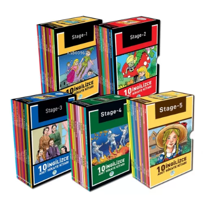 İngilizce Hikaye Seti 50 Kitap(Stage1-2-3-4-5)Maviçatı Yayınları | ben