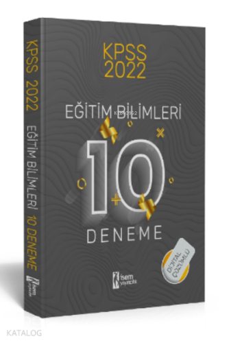 İsem 2022 Kpss Eğitim Bilimleri Dijital Çözümlü 10 Deneme | benlikitap