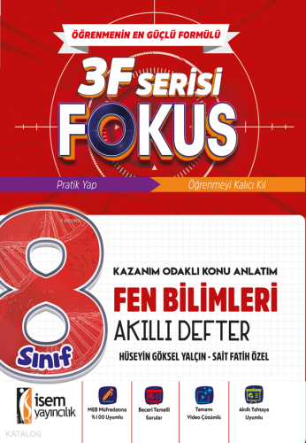 İsem Yayıncılık 8. Sınıf Fen Bilimleri Akıllı Defter | benlikitap.com