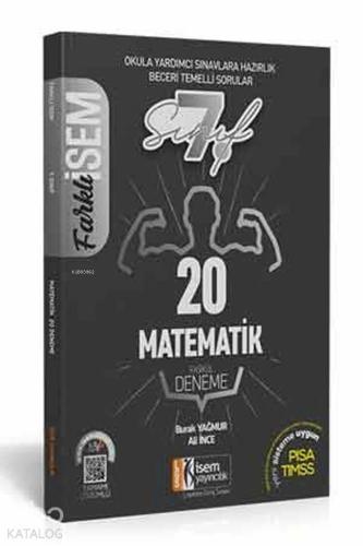 İsem Yayınları 7. Sınıf Matematik 20 Deneme Sınavı İsem 
