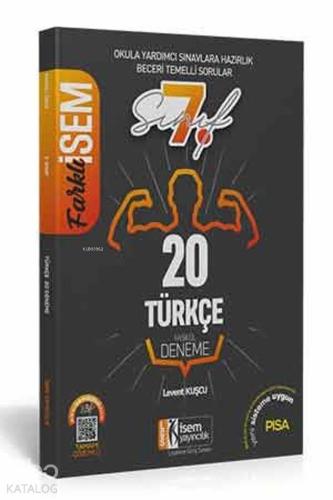 İsem Yayınları 7. Sınıf Türkçe 20 Deneme İsem 