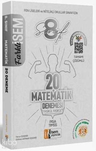 İsem Yayınları 8. Sınıf LGS Matematik 20 Deneme Sınavı İsem 