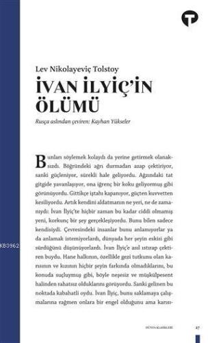İvan İlyiç'in Ölümü | benlikitap.com