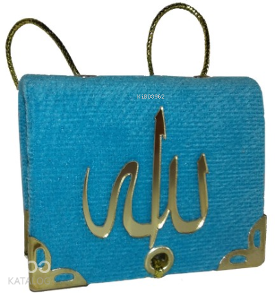 Kadife Kaplı Mini Boy Askılı Kur'an-ı Kerim(Kod:054K) | benlikitap.com