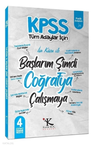 Kadir Koç Akademi KPSS Başlarım Şimdi Coğrafya Çalışmaya Ders Notları 