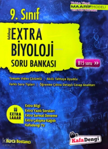 Kafa Dengi Yayınları 9. Sınıf Biyoloji Extra Soru Bankası