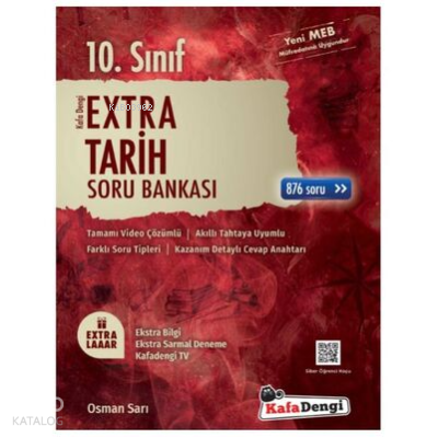 KafaDengi 10.Sınıf Extra Tarih Soru Bankası(Tümü Video Çözümlü) | benl