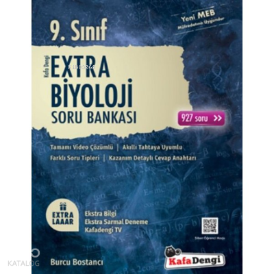 KafaDengi 9.Sınıf Extra Biyoloji Soru Bankası (Tümü Video Çözümlü) | b