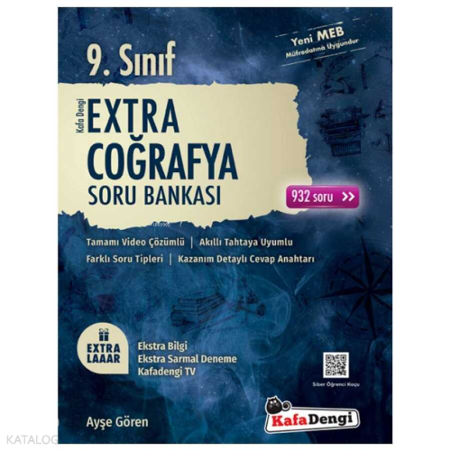 KafaDengi 9.Sınıf Extra Coğrafya Soru Bankası (Tümü Video Çözümlü) | b