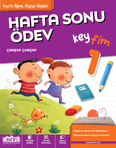 Kaliteli Eğitim Yayınları 1.Sınıf Hafta Sonu Ödev Keyfim | benlikitap.
