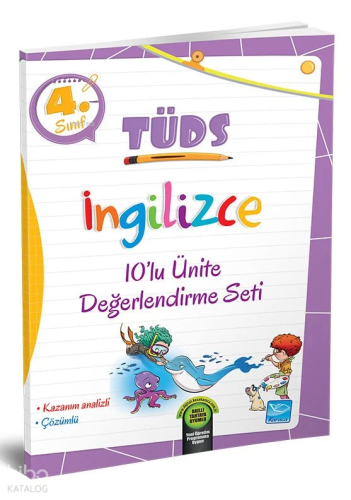 Karaca Eğitim Yayınları 4. Sınıf TÜDS İngilizce 10'lu Ünite Değerlendirme Seti