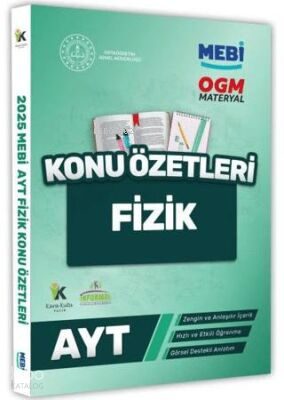 Karakutu Yayınları 2025 YKS-AYT MEBİ-OGM Fizik Pratik Konu Özet Kitabı