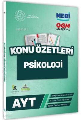 Karakutu Yayınları 2025 YKS-AYT MEBİ-OGM Psikoloji Pratik Konu Özet Ki