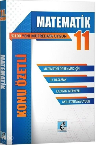 Kare Yayınları 11. Sınıf Matematik Konu Özetli Soru Bankası