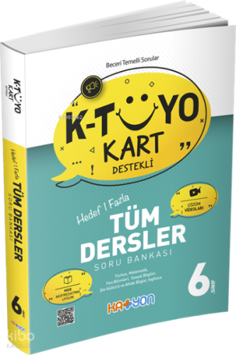 Katyon 6. Sınıf K-Tüyo Kart Destekli Tüm Dersler Soru Bankası