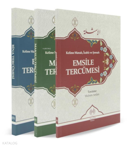 Kelime Manalı İzahlı ve Şemalı Emsile Bina Maksud Tercümesi (3 Cilt) |