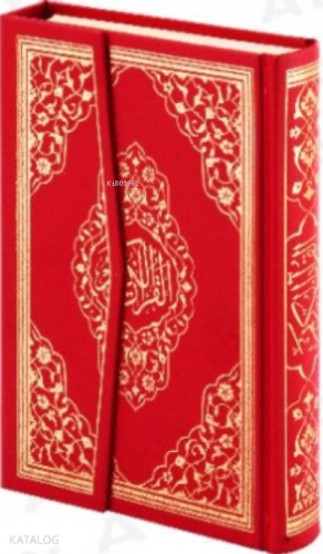 Kırmızı Kur'an-ı Kerim Mühürlü Rahle Boy | benlikitap.com
