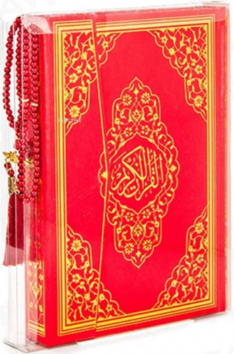 Kırmızı Mühürlü Rahle Boy Kur'an-ı Kerim İnci Tesbih (kod:228K) | benl