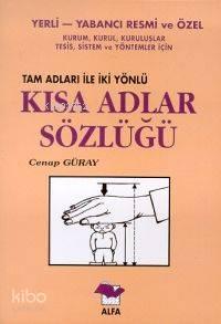 Kısa Adlar Sözlüğü