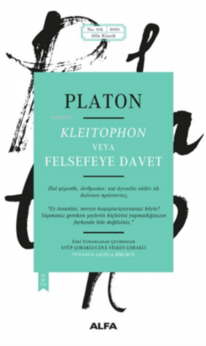 Kleitophon veya Felsefeye Davet | benlikitap.com