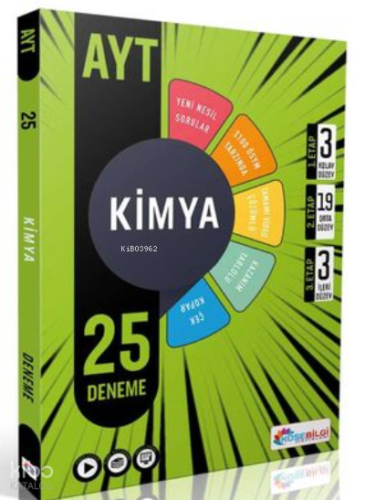 Köşebilgi Ayt Kimya 25 Branş Denemesi