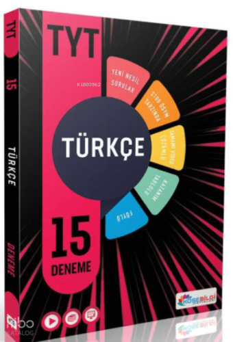 Köşebilgi Tyt Türkçe Video Çözümlü 15 Branş Deneme