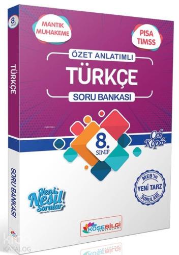 Köşebilgi Yayınları 8. Sınıf LGS Türkçe Özet Anlatımlı Soru Bankası Köşebilgi 