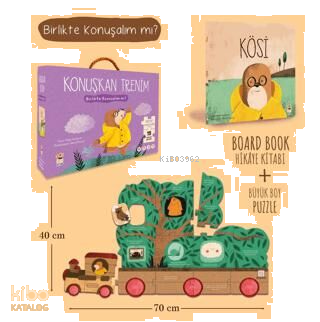 Kösi - Konuşkan Trenim 19 Parça Puzzle ve Kitap | benlikitap.com