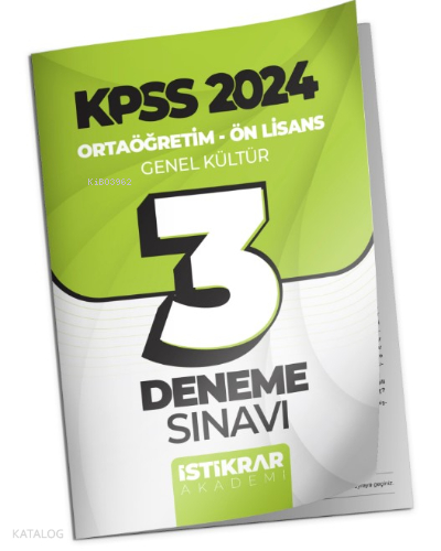 KPSS 2024 Ortaöğretim-Ön Lisans Genel Kültür (Coğrafya - Tarih - Vatan