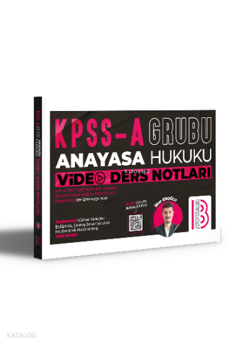 KPSS A Grubu Anayasa Hukuku Video Ders Notları | benlikitap.com