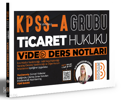 KPSS A Grubu İcra ve İflas Hukuku Video Ders Notları | benlikitap.com