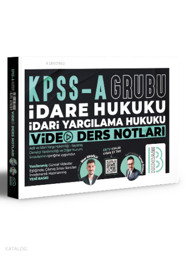 KPSS A Grubu İdare Hukuku İdari Yargılama Hukuku Video Ders Notları | 