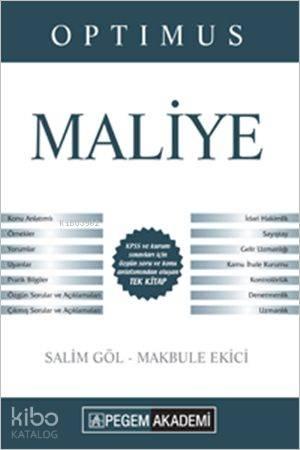 KPSS A Grubu Optimus Maliye Konu Anlatımı 2016 | benlikitap.com