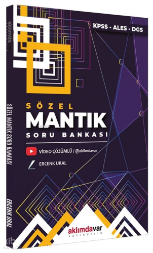 KPSS ALES DGS Sözel Mantık Soru Bankası Video Çözümlü