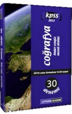 KPSS Coğrafya 30 Deneme 2013