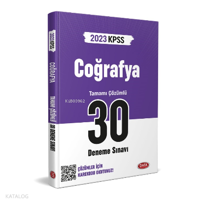 KPSS Coğrafya 30 Deneme Sınavı Karekod Çözümlü | benlikitap.com
