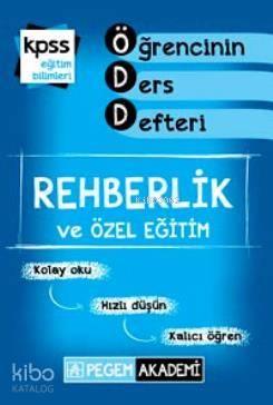 KPSS Eğitim Bilimleri Rehberlik ve Özel Eğitim Öğrencinin Ders Defteri 2015