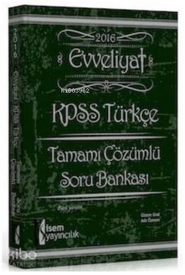 KPSS Evveliyat Tamamı Çözümlü Türkçe Soru Bankası 2016 | benlikitap.co