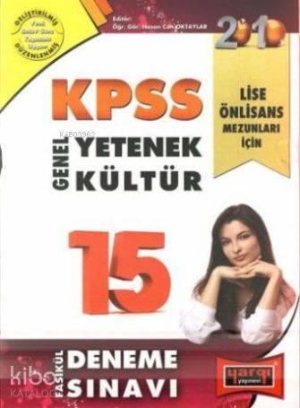 Kpss| Genel Yetenek Genel Kültür (15 Deneme Sınavı); Lise Önlisans Mez