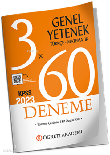 KPSS Genel Yetenek Genel Kültür 3X60 Deneme (Türkçe-Matematik)