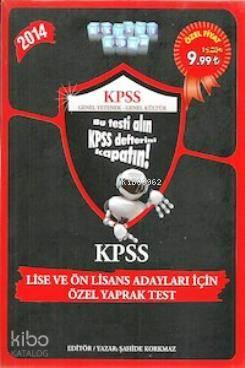 KPSS Lise ve Önlisans Yaprak Test